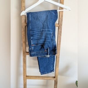 Madewell stovepipe jeans, Pendleton wash